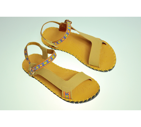 Sandal thổ cẩm quai chữ L