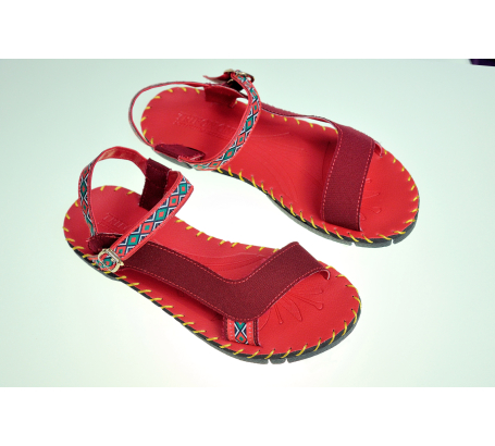 Sandal thổ cẩm quai chữ L