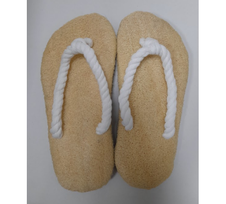 Dép mặt xơ mướp, quai kẹp bằng sợi bấc