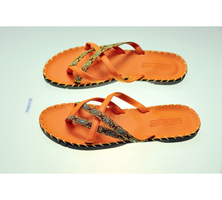 Dép thổ cẩm kẹp ngón đan chéo