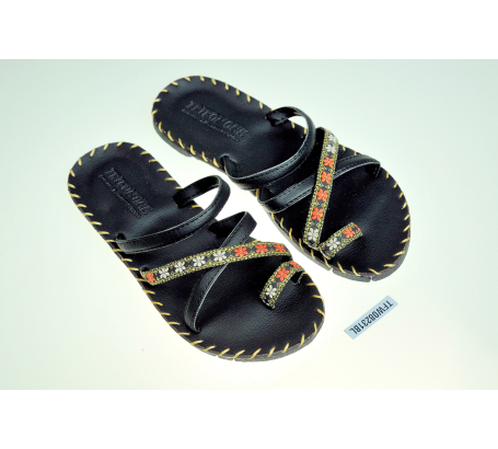 Dép thổ cẩm xỏ ngón bông mai+ dây chéo+ dây ngang