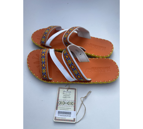 Dép thổ cẩm quai chữ Z