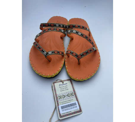 Dép thổ cẩm kẹp ngón 2 dây ngang